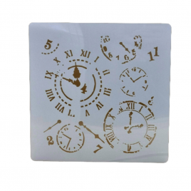 Трафарет кондитерский "Часы" 15x15 см
